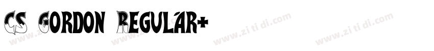CS Gordon Regular字体转换